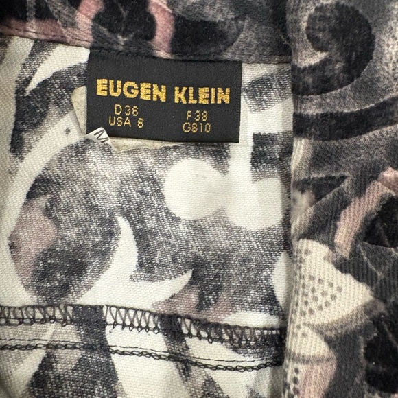 [US8]Eugen Klein Floral Patterned Textured Women's Denim Jacket - Picture 3 of 7